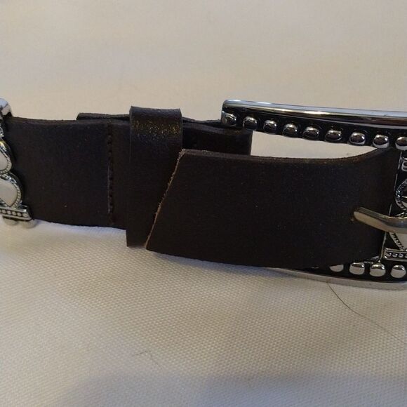 Leather and metal belt - Picture 5 of 5